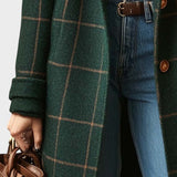 Yrsa - Palton elegant din tweed cu model în carouri