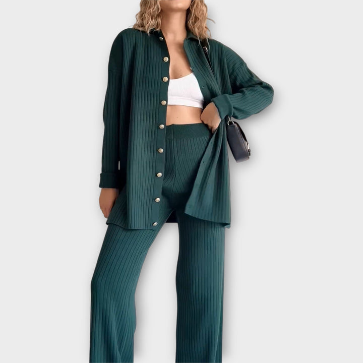 Set cu Detalii Rib și Design Elegant