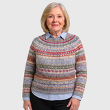 Eveliina - Pulover tricotat cu model