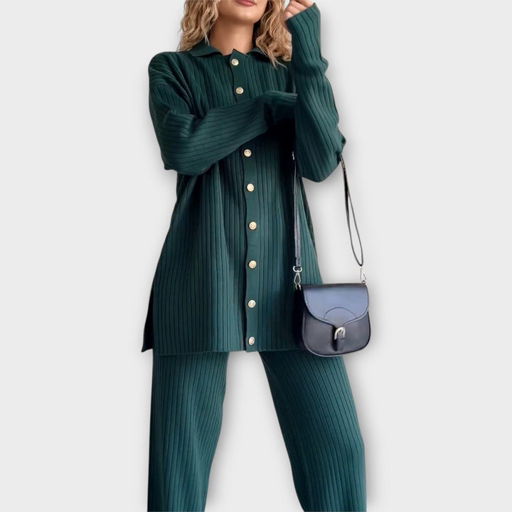 Set cu Detalii Rib și Design Elegant