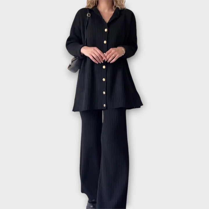 Set cu Detalii Rib și Design Elegant