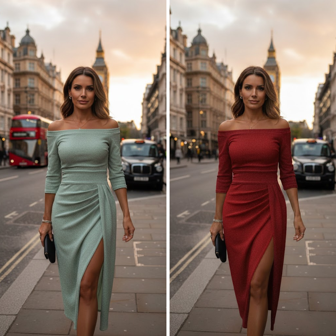 Isabelle | Rochie maxi elegantă cu guler halter și o croială frumoasă, fluidă