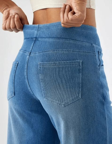 Pantaloni Relaxați cu Talie Elastică