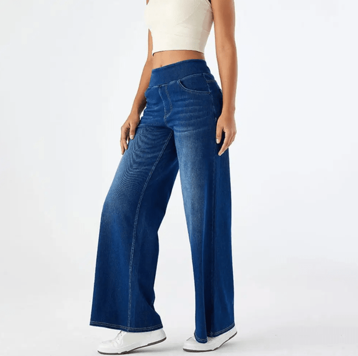 Pantaloni Relaxați cu Talie Elastică