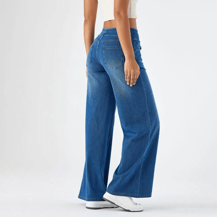 Pantaloni Relaxați cu Talie Elastică