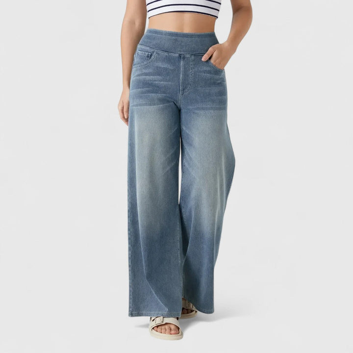 Speranța - Pantaloni elastici și confortabili cu talie înaltă