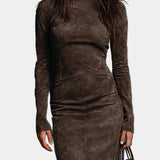 Angelică - Midi Dress in Brown