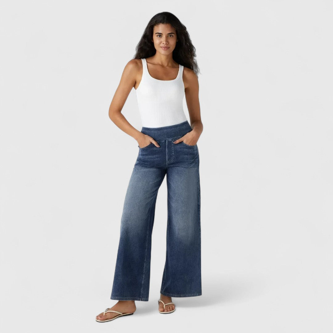 Speranța - Pantaloni elastici și confortabili cu talie înaltă