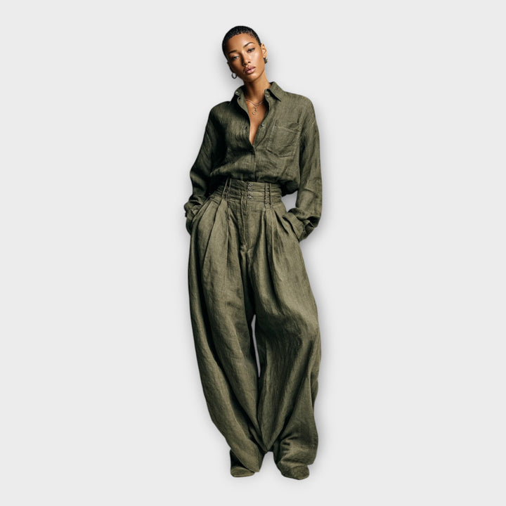 Cămașă și pantaloni cu stil fără efort