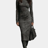 Angelică - Midi Dress in Brown