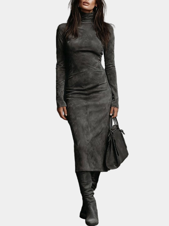 Angelică - Midi Dress in Brown