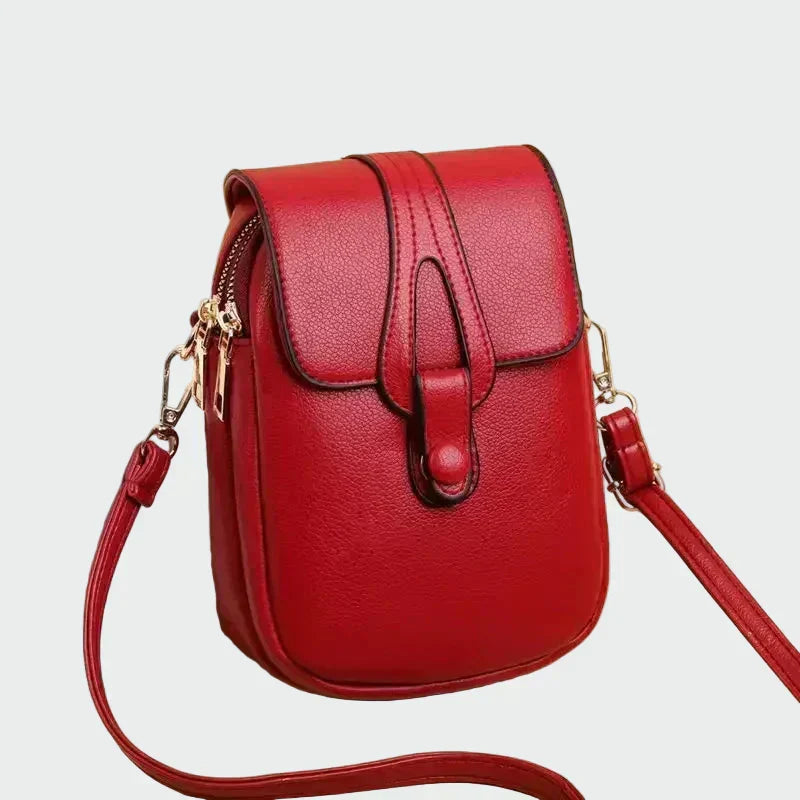Geantă elegantă din piele cu design retro