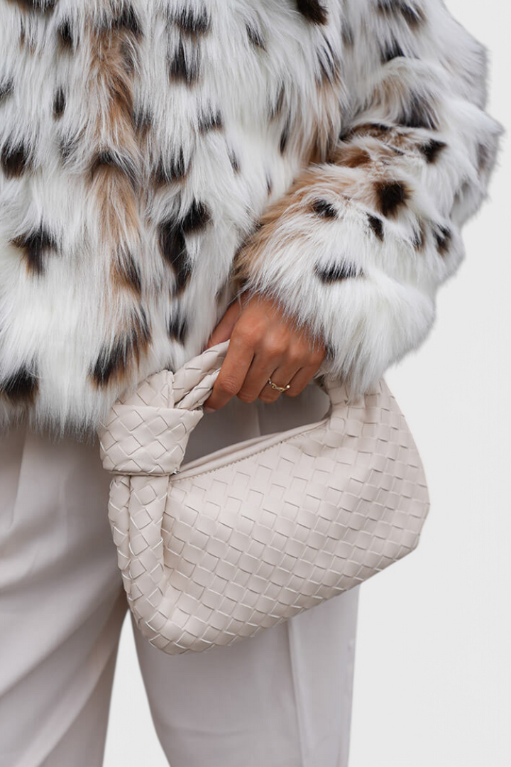 Mini Woven Sage Bolso Satchel Bag