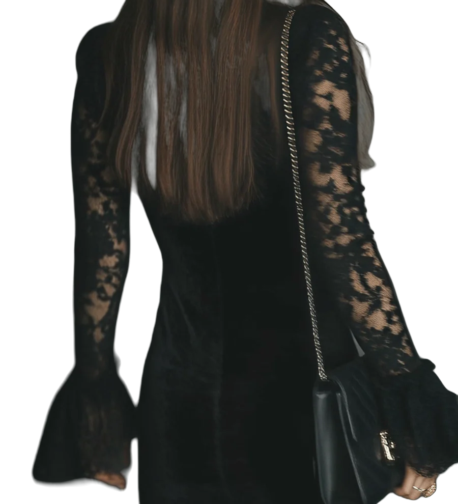 Eftalia - Rochie Mini din Catifea" can be rewritten as "Eftalia - Rochie Mini din Material Catifelat. - remove_bg
