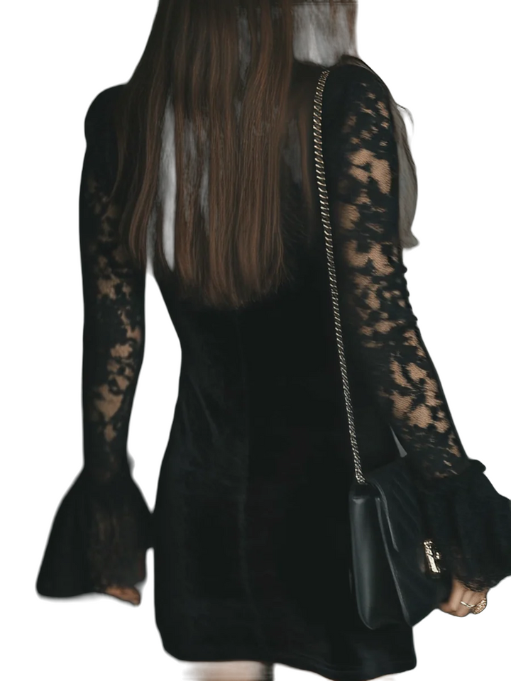 Eftalia - Rochie Mini din Catifea" can be rewritten as "Eftalia - Rochie Mini din Material Catifelat. - remove_bg