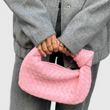 Paula - Mini Woven Sage Bolso Satchel Bag