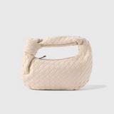 Paula - Mini Woven Sage Bolso Satchel Bag