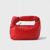 Paula - Mini Woven Sage Bolso Satchel Bag