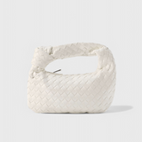 Paula - Mini Woven Sage Bolso Satchel Bag