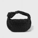 Paula - Mini Woven Sage Bolso Satchel Bag