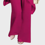 Nicoleta - Sacou cu pantaloni palazzo plisati