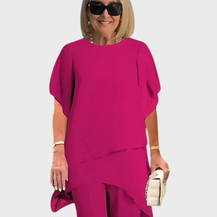 Nicoleta | Sacou cu pantaloni palazzo plisati
