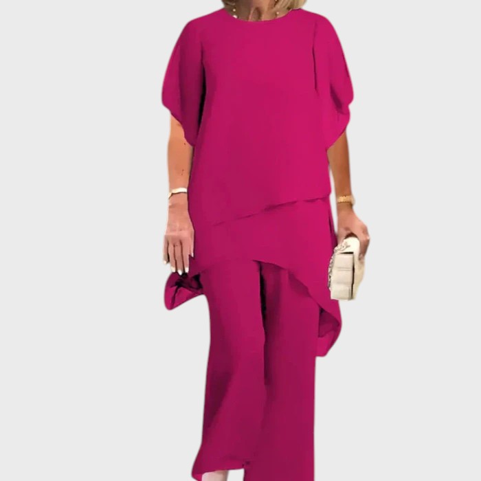 Nicoleta | Sacou cu pantaloni palazzo plisati